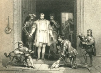 Bolingbrokes falsche Huldigung an Richard II., auf Schloss Flint, 1836
