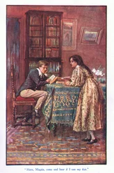 Hier, Magsie, komm und hör, ob ich das sagen kann