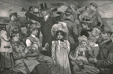 Zur Krönungsprozession kommen, 1902