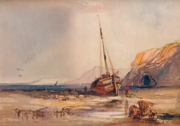 Strandszene, um 1840
