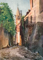 Straße in Villanuova, nahe Albenga