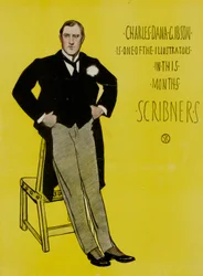 Charles Dana Gibson ist einer der Illustratoren in diesem Monat Scribner