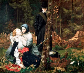 Der verwundete Kavalier, 1855