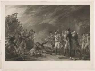 Der Ausfall, gemacht von der Garnison von Gibraltar am Morgen des 27. November 1781