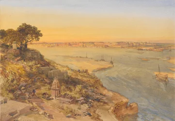 Allahabad, vom rechten Ufer des Jumna