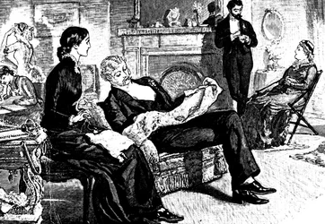 Eine Szene aus der Mittelschichtfamilie