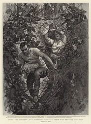 Nach der Katastrophe, die Überlebenden kämpfen sich durch den Busch