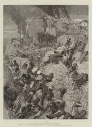 Feinde! In Mashonaland, die grausamen Auswirkungen eines Matabele-Überfalls