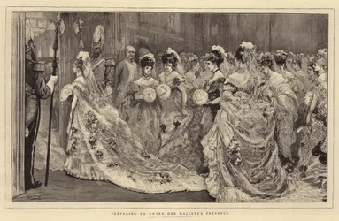 Vorbereitung auf die Audienz bei Ihrer Majestät