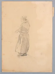 Studie einer Frau