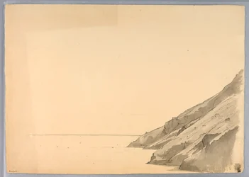 Studie einer Küstenklippe, Amalfi, Italien