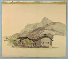 Studie einer Landschaft, Brunnen, Schweiz