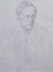 Porträt von Sir Henry John Newbolt (1862-1938), Dichter