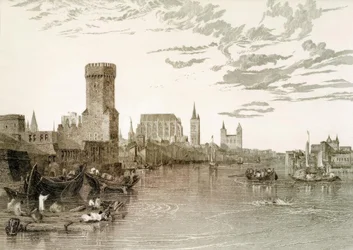 Köln vom Fluss aus gesehen