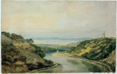 Die Avon-Schlucht in Richtung Bristol Channel, mit Cooks Folly