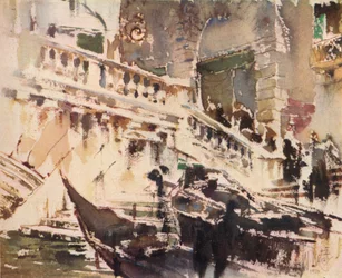 Die Rialto-Brücke, Venedig, 1920