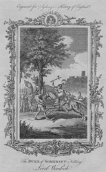 Der Herzog von Somerset tötet Lord Wenlock, 1773