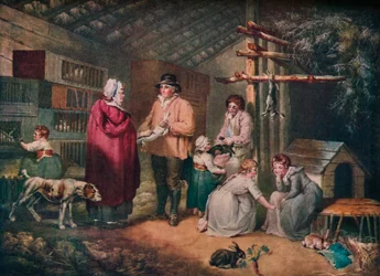 Kaninchenverkauf, 1796, 1919