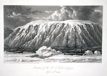 Situation der H.M.S. Hecla & Griper, 20. September 1819, aus 