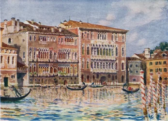Venedig. Die Palazzi Foscari e Giustiniani