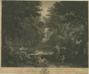 Shugborough - Waldszene: Gravur