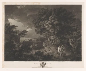 Stürmische Landschaft mit Dido und Aeneas