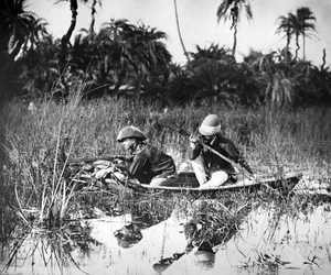 Entenjagd in Indien, ca. 1878
