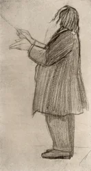Johannes Brahms (1833-1897) deutscher Komponist, dirigierend