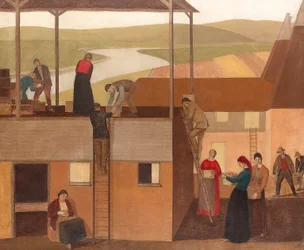 Entwurf für Wanddekoration, ca. 1918