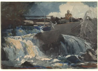 Angeln in den Wasserfällen