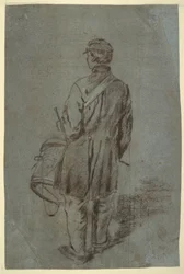 Trommler von hinten gesehen, wahrscheinlich 1864