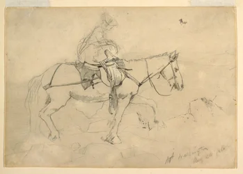 Studie für "Reitweg, Weiße Berge", 24. August 1868