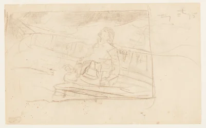 Mann an Deck mit Schiffsglocke