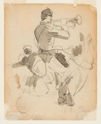Berittener Trompeter