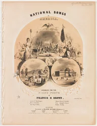 National Songs of America [Fünfseitiges Liedblatt]