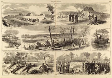 Unsere Armee vor Yorktown, Virginia, aus Harper