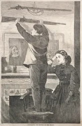 Erntedankfest - Das Gewehr aufhängen, 1865
