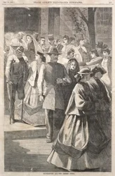 Erntedankfest - Die Kirchentür, 1865