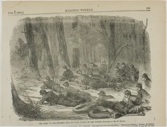 Die Armee des Potomac—Unsere Außenposten im Wald