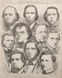 Die Delegation von Georgia im Kongress, 1861