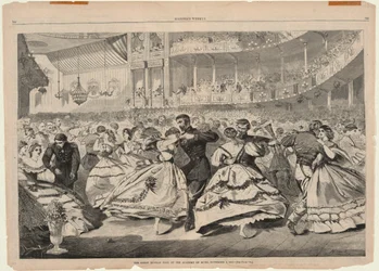 Der große russische Ball an der Musikakademie, 5. November 1863, aus Harper