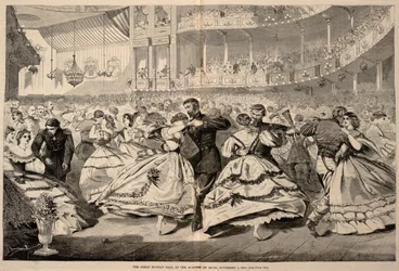 Der große russische Ball in der Musikakademie, 5. November 1863, aus Harper