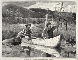 Fallenstellen in den Adirondacks, 1870
