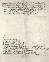 Eigenhändiger Brief von Wolfgang Amadeus Mozart