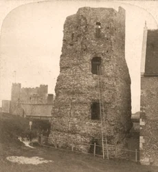 Der alte Pharos von Dover, römischer Leuchtturm, England, 1900