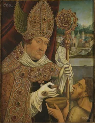 Kardinal Albrecht von Brandenburg als St. Martin