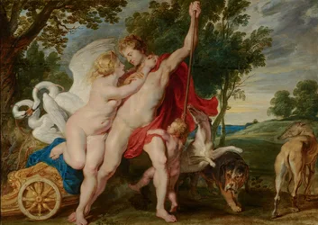 Venus versucht Adonis von der Jagd abzuhalten