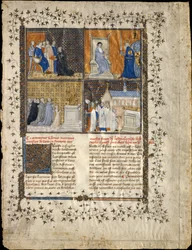 Blatt aus einem Manuskript von Valerius Maximus, ca. 1380-1390