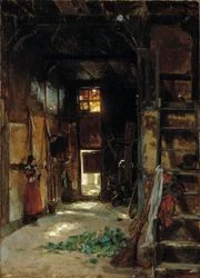 Innenraum eines westfälischen Bauernhauses