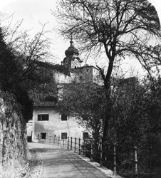 Stift Nonnberg, Salzburg, Österreich, um 1900er Jahre